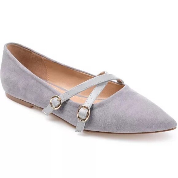 Journee Collection Patricia Flats Grey 10 NWT (No Box) - Picture 1 of 4